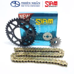 Nhông sên dĩa SIAM xe Exciter 135/2011 Gold (428HSG-114L, 14T-38T)