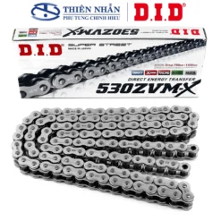 Sên moto DID 530ZVM-X x 120ZB X-Ring Silver JP (S&S) (750cc-1400cc) - Made in Japan