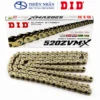 Sên moto DID 520ZVM-X x 120ZB X-Ring Gold (Super Street 500cc-1200cc) - Made in Japan