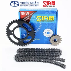 Nhông sên dĩa SIAM xe Jupiter V (428S-104L, 15T-36T)