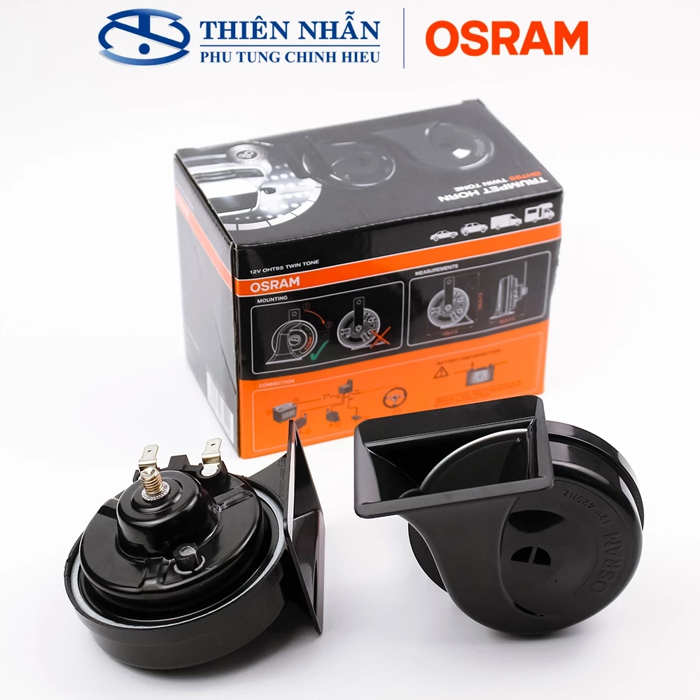 Còi sò ô tô OSRAM Trumpet Horn OHT95 Twin Tone - Ảnh 3