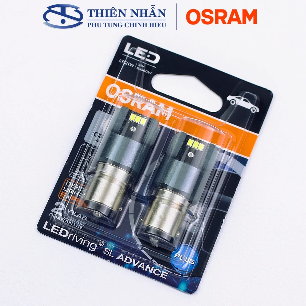 Bóng đèn Led Osram P21 tín hiệu, báo rẽ, demi, định vị, lùi, biển số, nội thất,.. siêu sáng trắng 9456CW 2.5W - Ảnh 2
