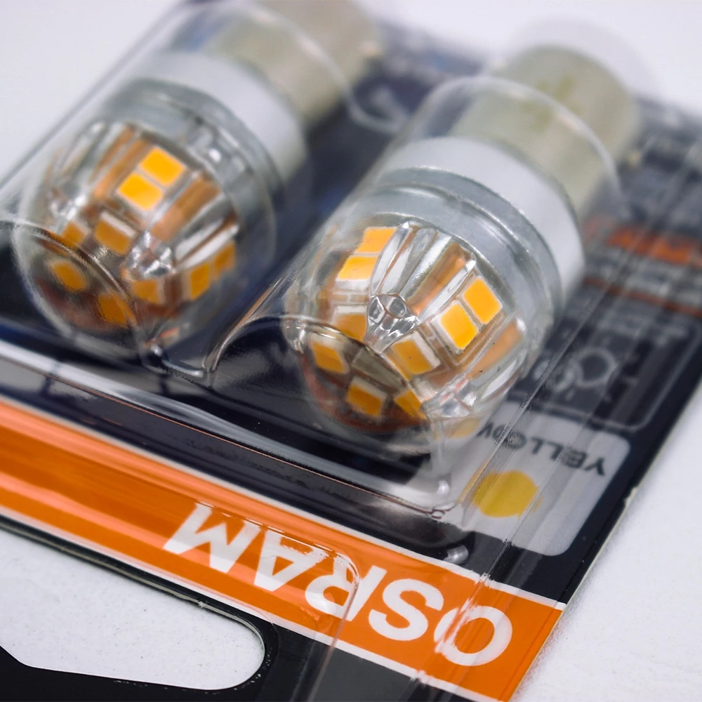 Bóng đèn Led Osram P21 tín hiệu, báo rẽ, demi, định vị, lùi, biển số,.. siêu sáng vàng 9456Y 2.5W - Ảnh 4