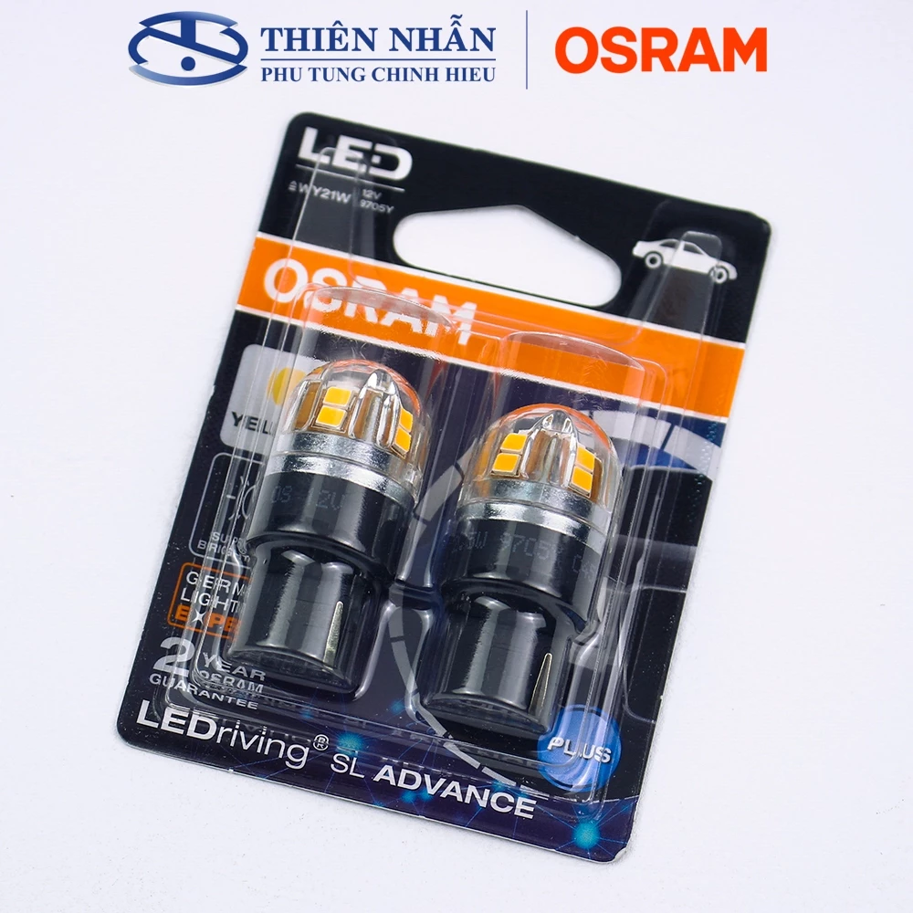Bóng đèn Led Osram T20 tín hiệu, báo rẽ, demi, định vị, lùi, biển số,.. siêu sáng vàng 9705Y 2.5W - Ảnh 2