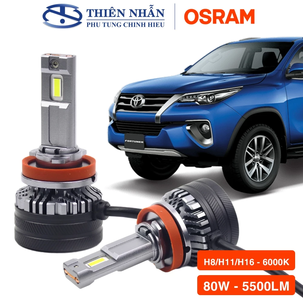 Bóng đèn Led Osram H8/H11/H16 Premium xe ô tô Toyota, Mazda sáng trắng H6211CW 80W 5500LM - Ảnh 2