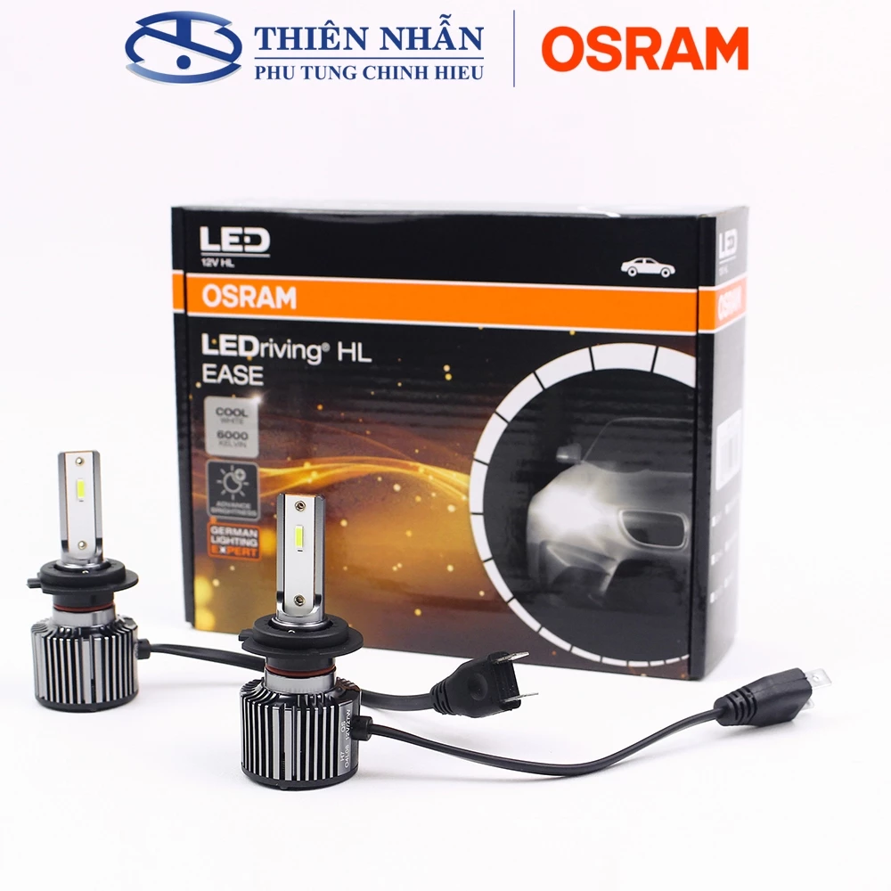 Bóng đèn Led Osram H7 EASE xe Vinfast, Toyota, Hyundai, Ford, Kia, Suzuki, Honda,.. siêu sáng trắng F5210CW 27W 2000LM - Ảnh 2