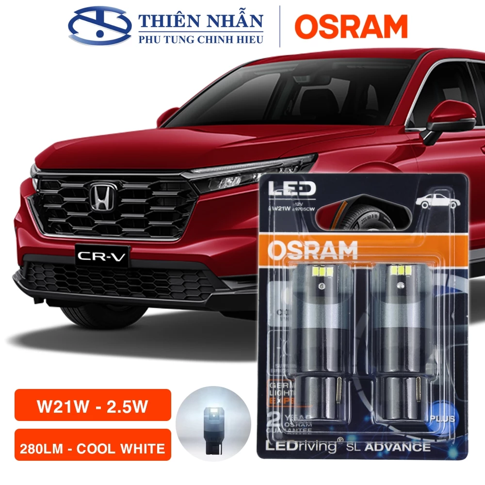 Bóng đèn Led Osram T20 ô tô tín hiệu, báo rẽ, demi, định vị, lùi, biển số,.. sáng trắng 9705CW - vàng 9705Y - đỏ 9715R - Ảnh 3