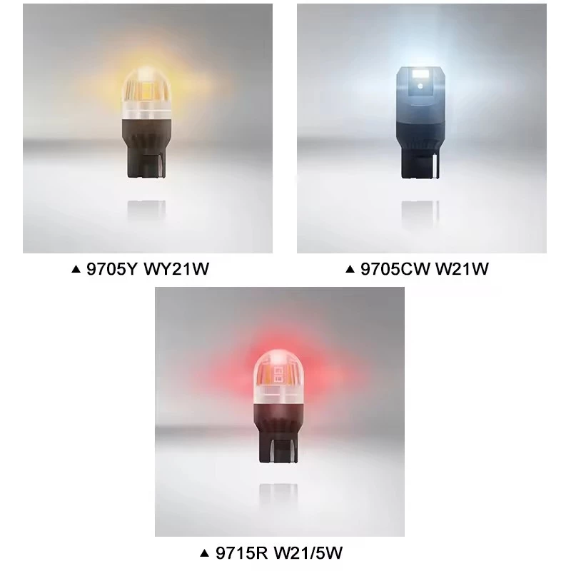 Bóng đèn Led Osram T20 ô tô tín hiệu, báo rẽ, demi, định vị, lùi, biển số,.. sáng trắng 9705CW - vàng 9705Y - đỏ 9715R - Ảnh 8