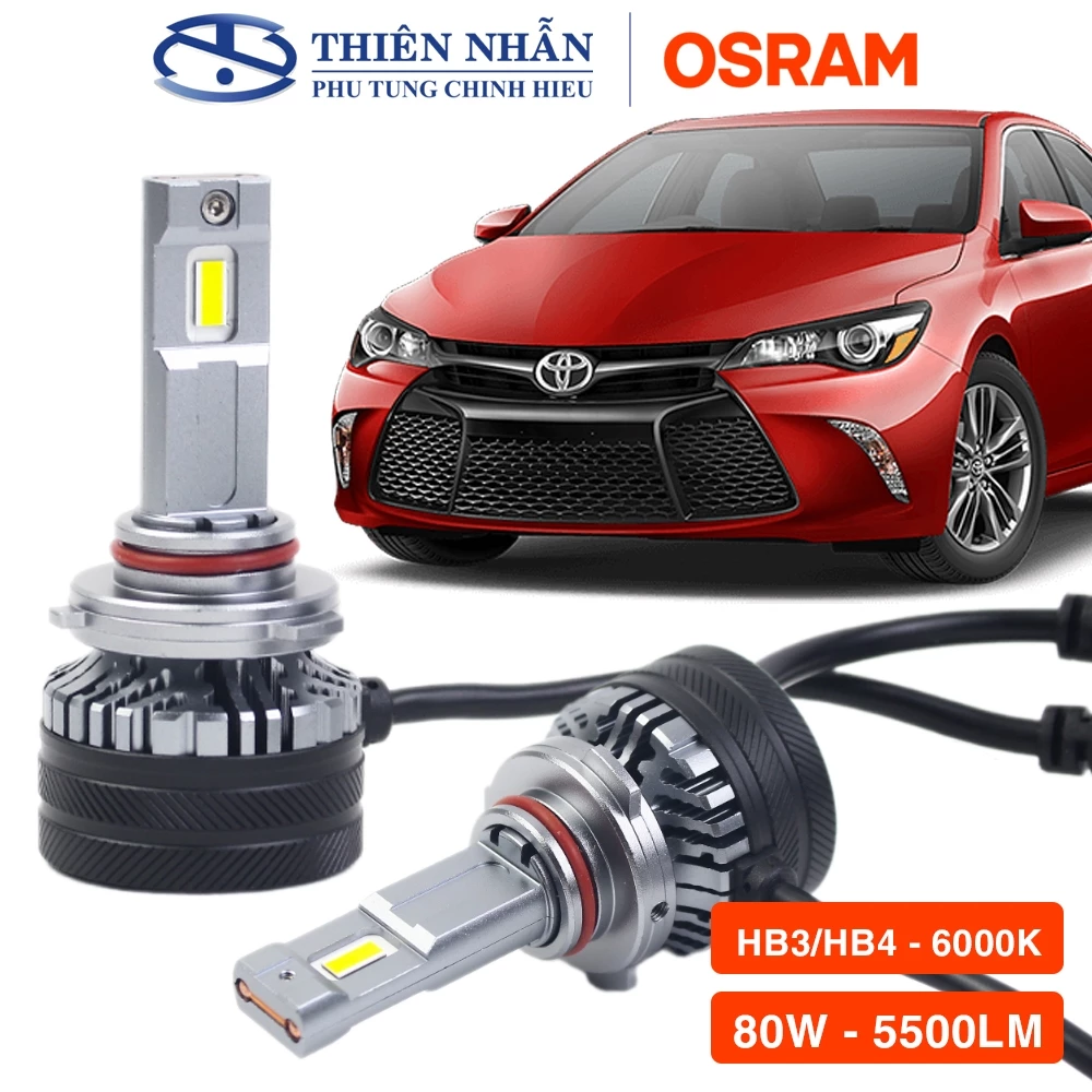 Bóng đèn Led Osram HB3/HB4 xe ô tô Hyundai, Ford, Mazda,.. siêu sáng trắng H9005/6CW 80W