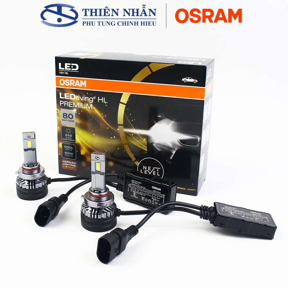 Bóng đèn Led Osram HB3/HB4 xe ô tô Hyundai, Ford, Mazda,.. siêu sáng trắng H9005/6CW 80W - Ảnh 2